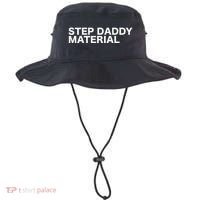 Step Daddy Material Funny Sarcastic Humorous Statement Quote Bucket Hat thumb 0