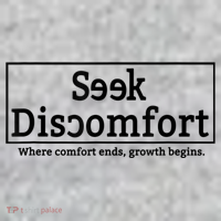 Seek Discomfort Motivational Quote Inspirational Change Tall Sweatshirt thumb 2
