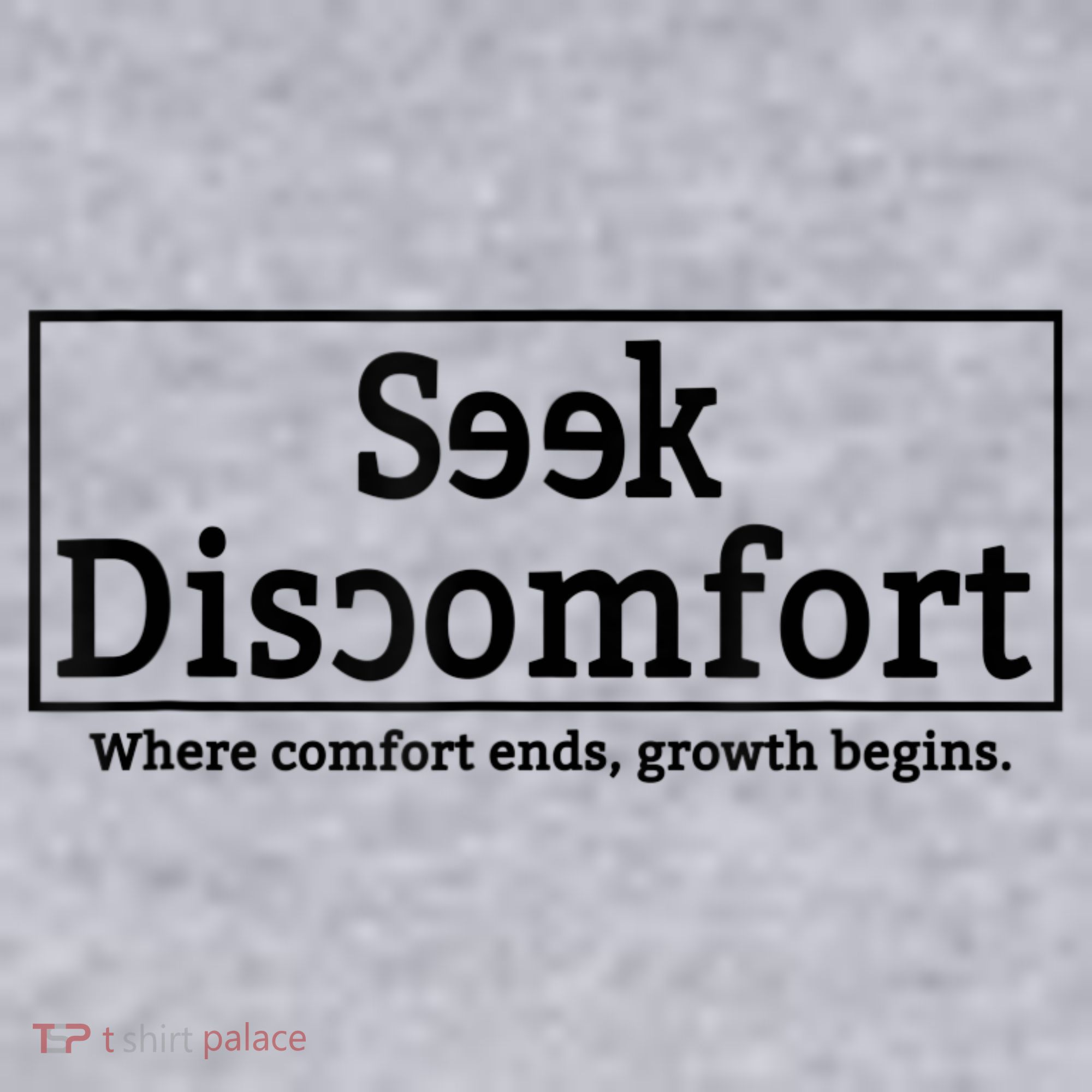 Seek Discomfort Motivational Quote Inspirational Change Ladies Heavyweight Boxy Pullover Hoodie