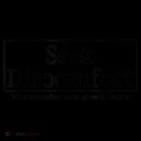 Seek Discomfort Motivational Quote Inspirational Change 16oz Travel Tumbler thumb 2