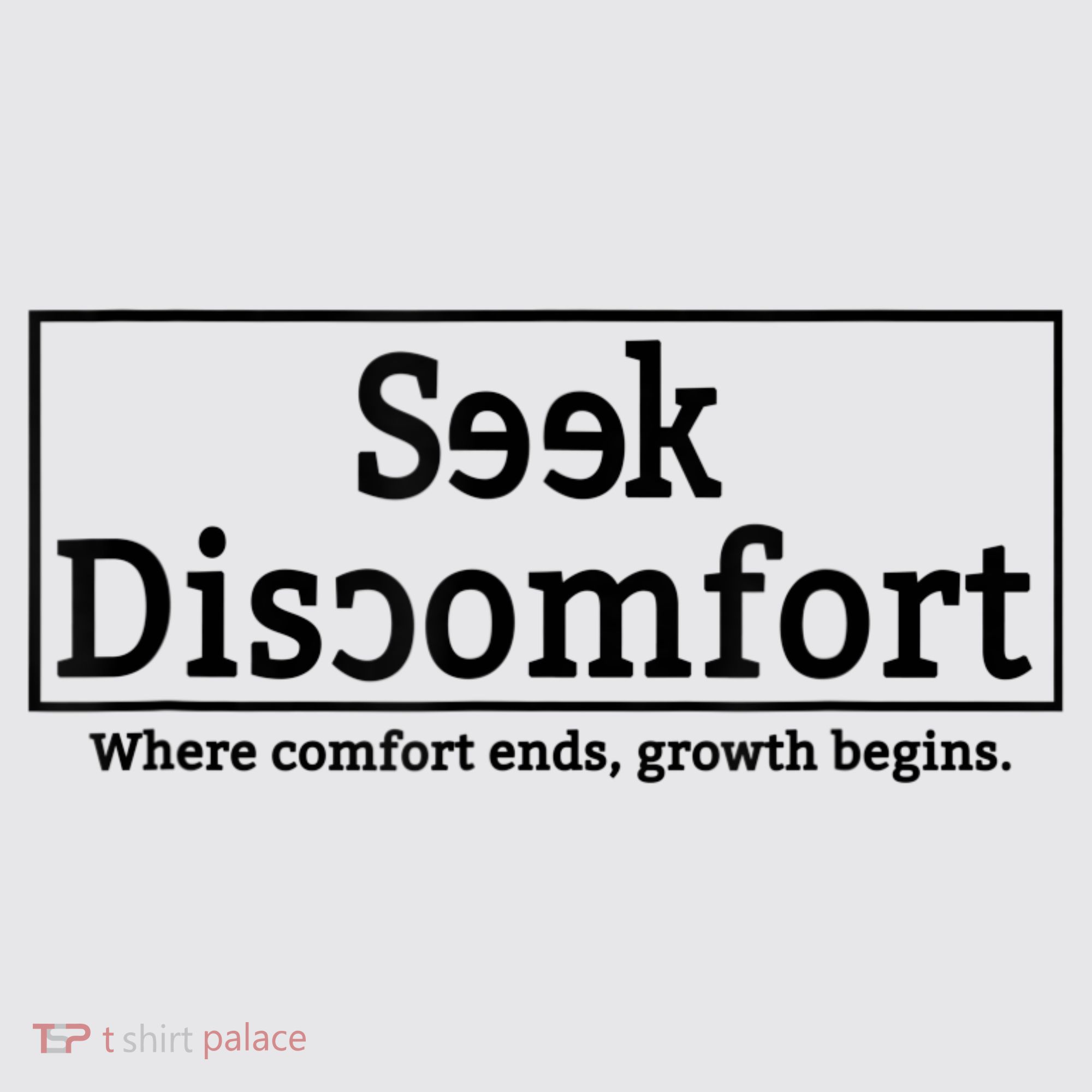 Seek Discomfort Motivational Quote Inspirational Change Womens Funnel Neck Pullover Hood