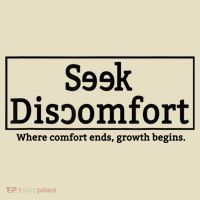Seek Discomfort Motivational Quote Inspirational Change Comfort Colors Boxy T-Shirt thumb 3
