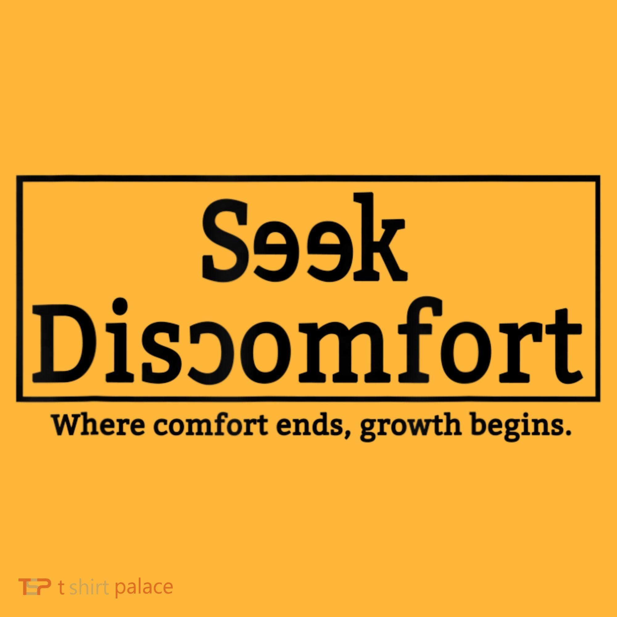Seek Discomfort Motivational Quote Inspirational Change Pom Pom 12in Knit Beanie