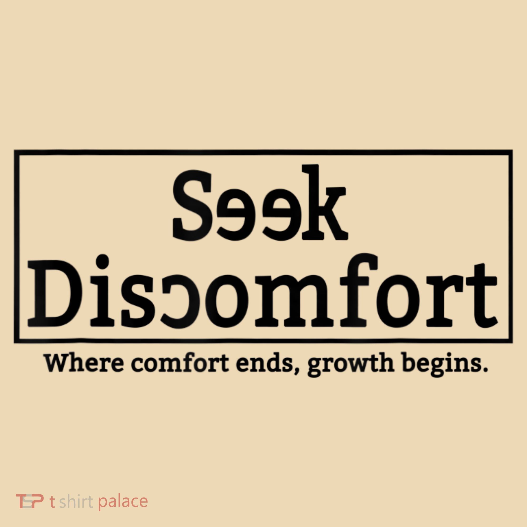 Seek Discomfort Motivational Quote Inspirational Change Tote Bag