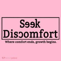Seek Discomfort Motivational Quote Inspirational Change Coaster thumb 2