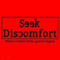 Seek Discomfort Motivational Quote Inspirational Change Santa Hat thumb 1
