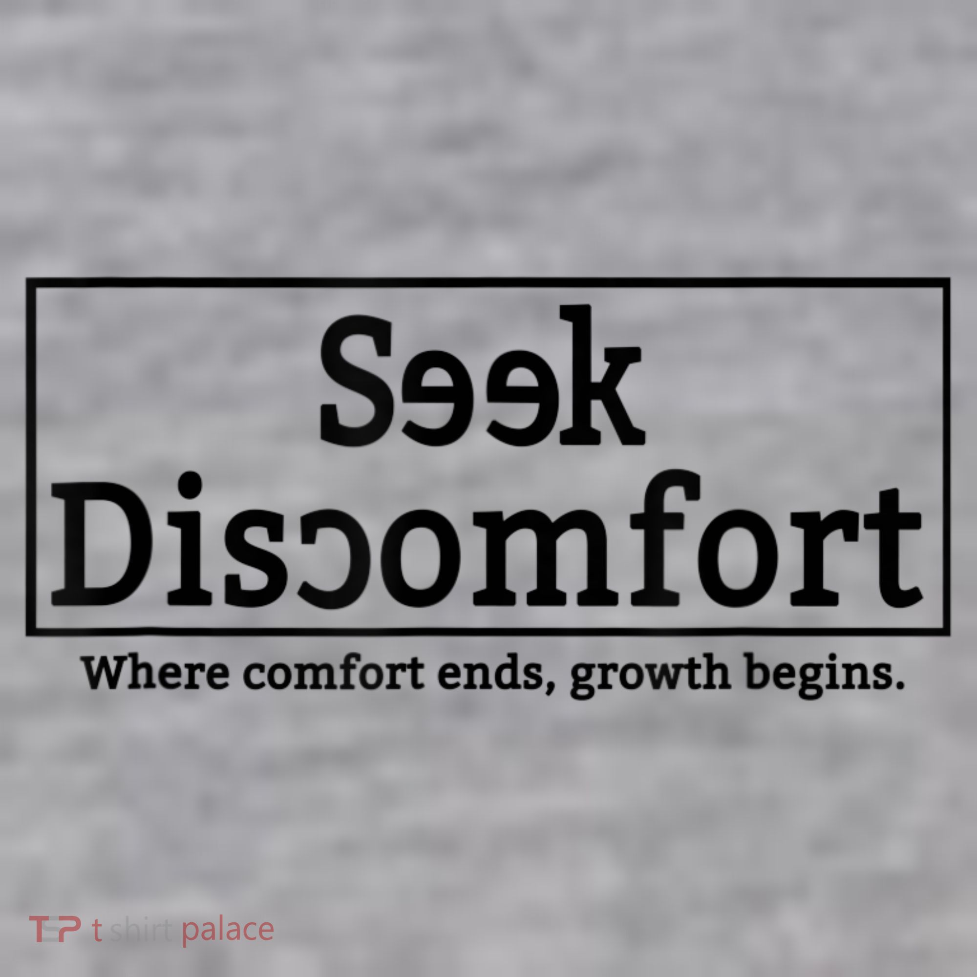 Seek Discomfort Motivational Quote Inspirational Change Infant Fleece One Piece