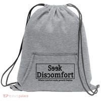 Seek Discomfort Motivational Quote Inspirational Change Sweatshirt Cinch Pack Bag thumb 0