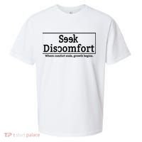 Seek Discomfort Motivational Quote Inspirational Change Sueded Cloud Jersey T-Shirt thumb 0