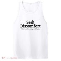 Seek Discomfort Motivational Quote Inspirational Change PosiCharge Competitor Tank thumb 0