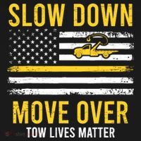 Slow Down Move Over Tow Lives Matter Driver American Flag Ornament thumb 1