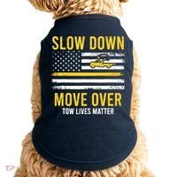 Slow Down Move Over Tow Lives Matter Driver American Flag Doggie Tank thumb 0