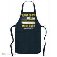 Slow Down Move Over Tow Lives Matter Driver American Flag Apron thumb 0