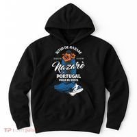 Sitio De Nazare Portugal Beach Surfing Souvenir Surfer Hoodie thumb 0