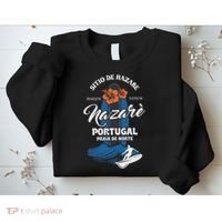 Sitio De Nazare Portugal Beach Surfing Souvenir Surfer Sweatshirt thumb 2