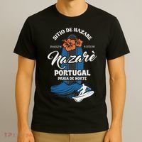 Sitio De Nazare Portugal Beach Surfing Souvenir Surfer T-Shirt thumb 3