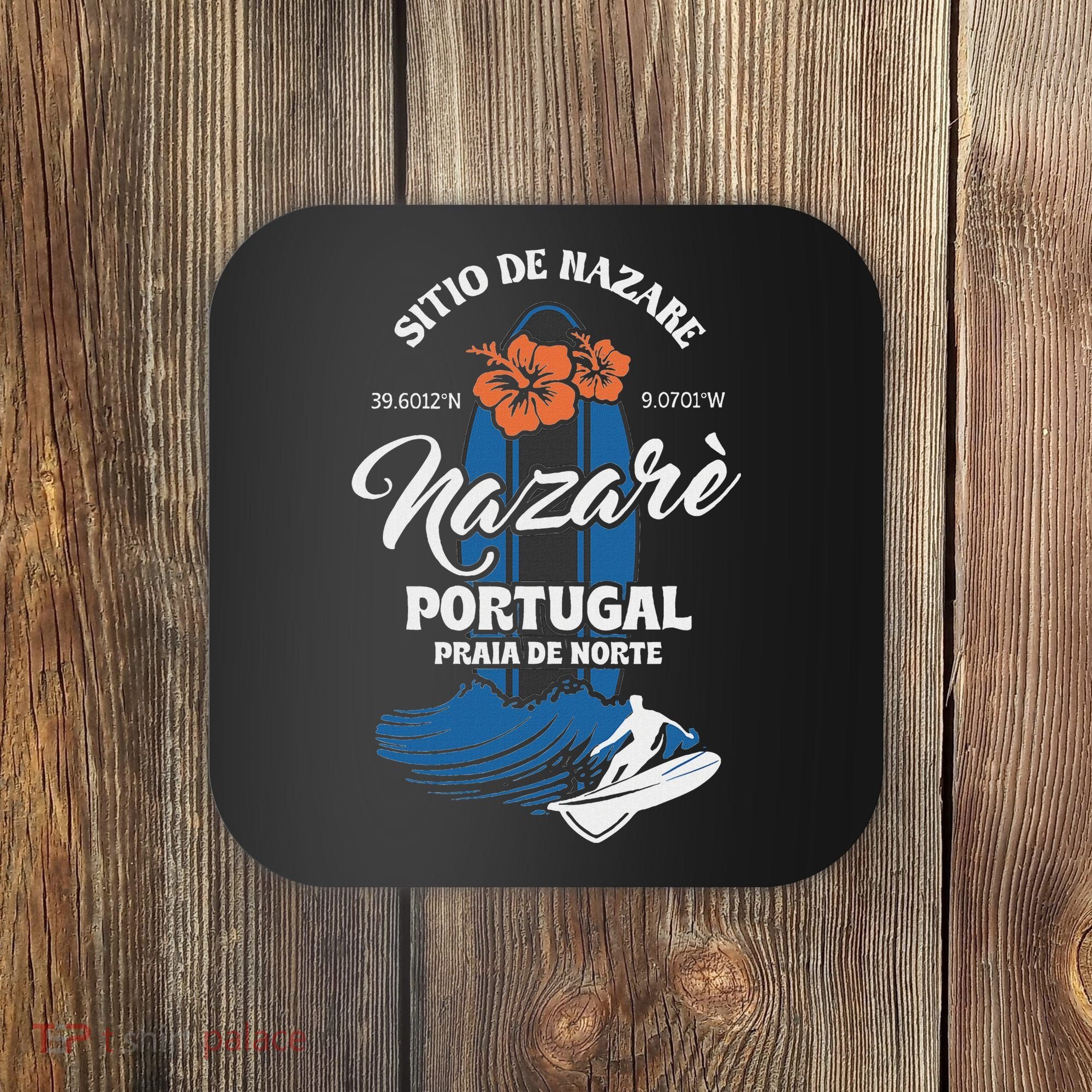 Sitio De Nazare Portugal Beach Surfing Souvenir Surfer Coaster