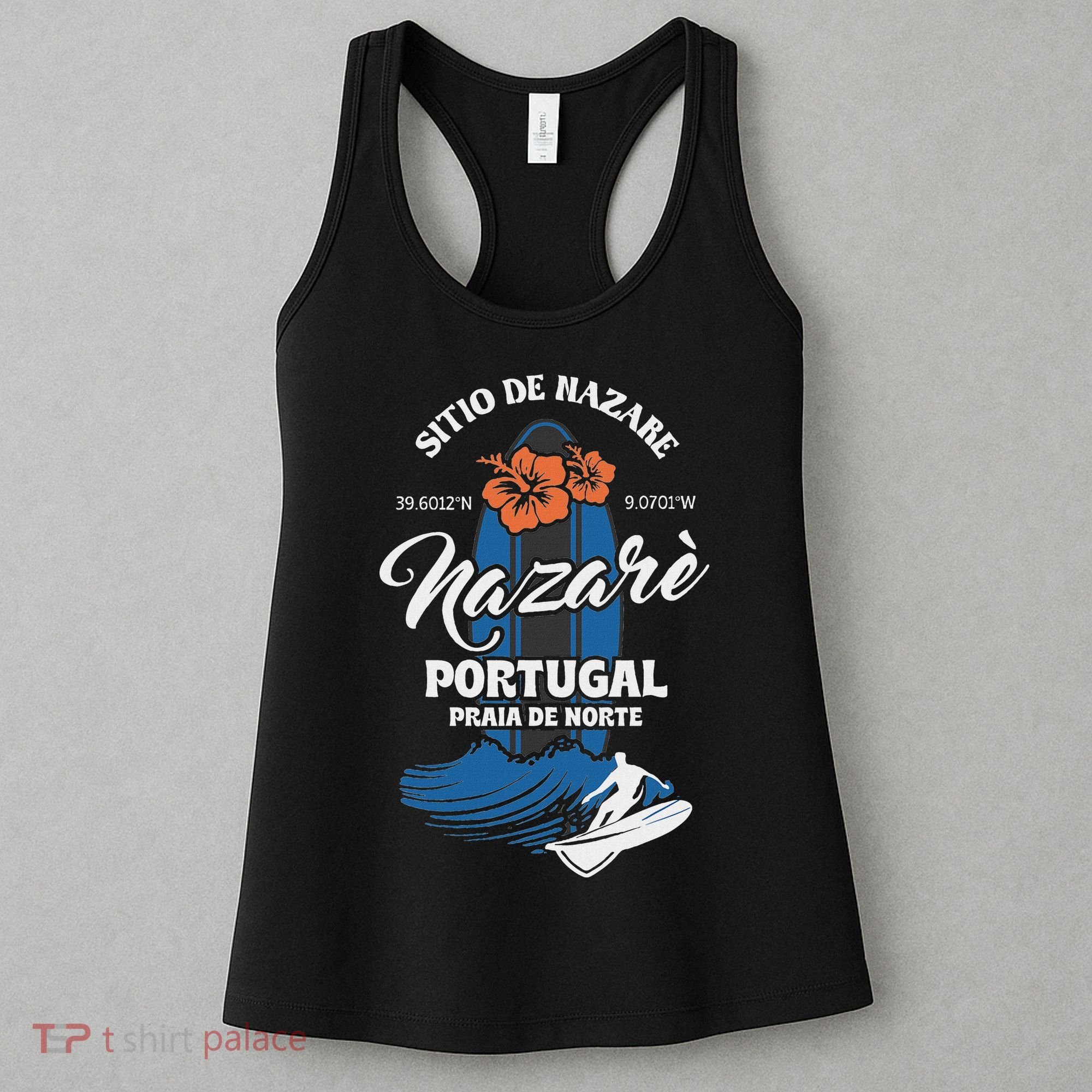 Sitio De Nazare Portugal Beach Surfing Souvenir Surfer Women's Tank Top