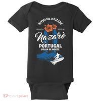 Sitio De Nazare Portugal Beach Surfing Souvenir Surfer Baby Bodysuit thumb 0