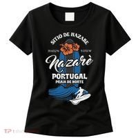 Sitio De Nazare Portugal Beach Surfing Souvenir Surfer Women's T-Shirt thumb 0