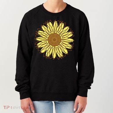 Sunflower Drawing Nature Women's Sweatshirt