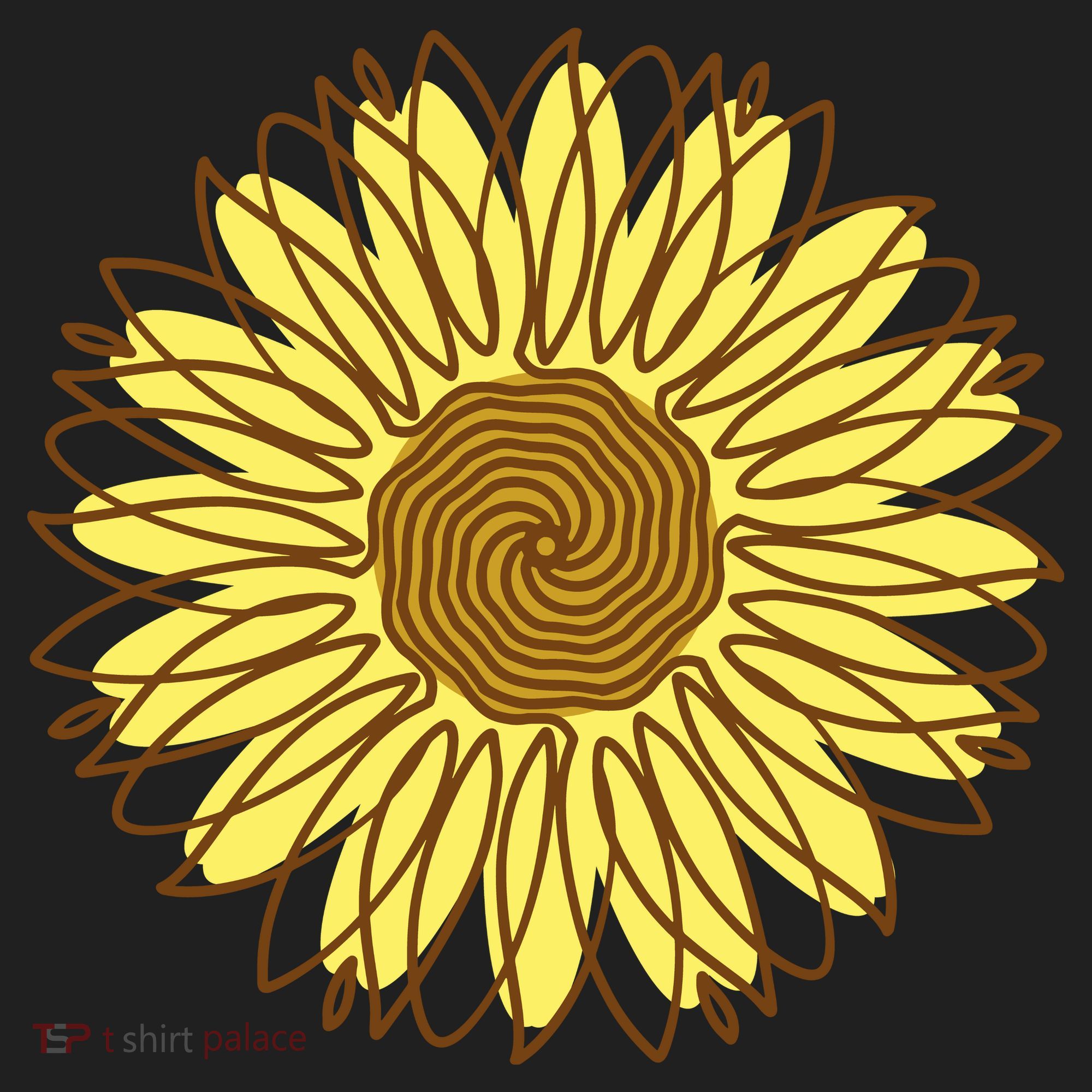 Sunflower Drawing Nature Women's Sweatshirt