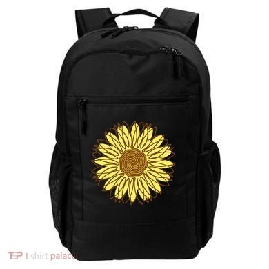 Sunflower Drawing Nature Backpack