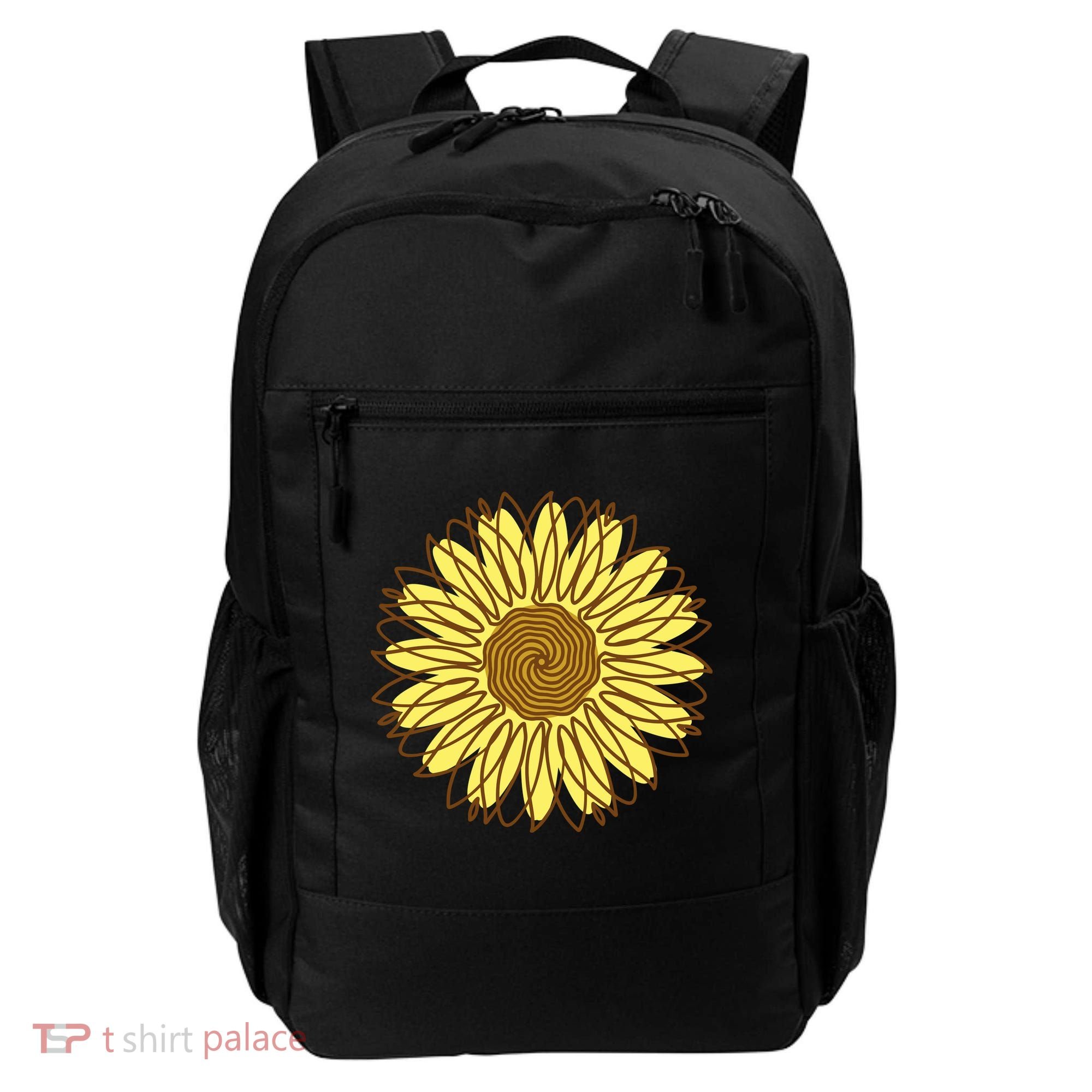 Sunflower Drawing Nature Backpack