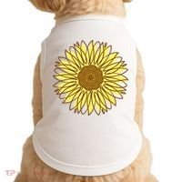 Sunflower Drawing Nature Doggie Tank thumb 0