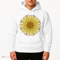 Sunflower Drawing Nature Hoodie thumb 2