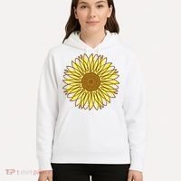 Sunflower Drawing Nature Hoodie thumb 5