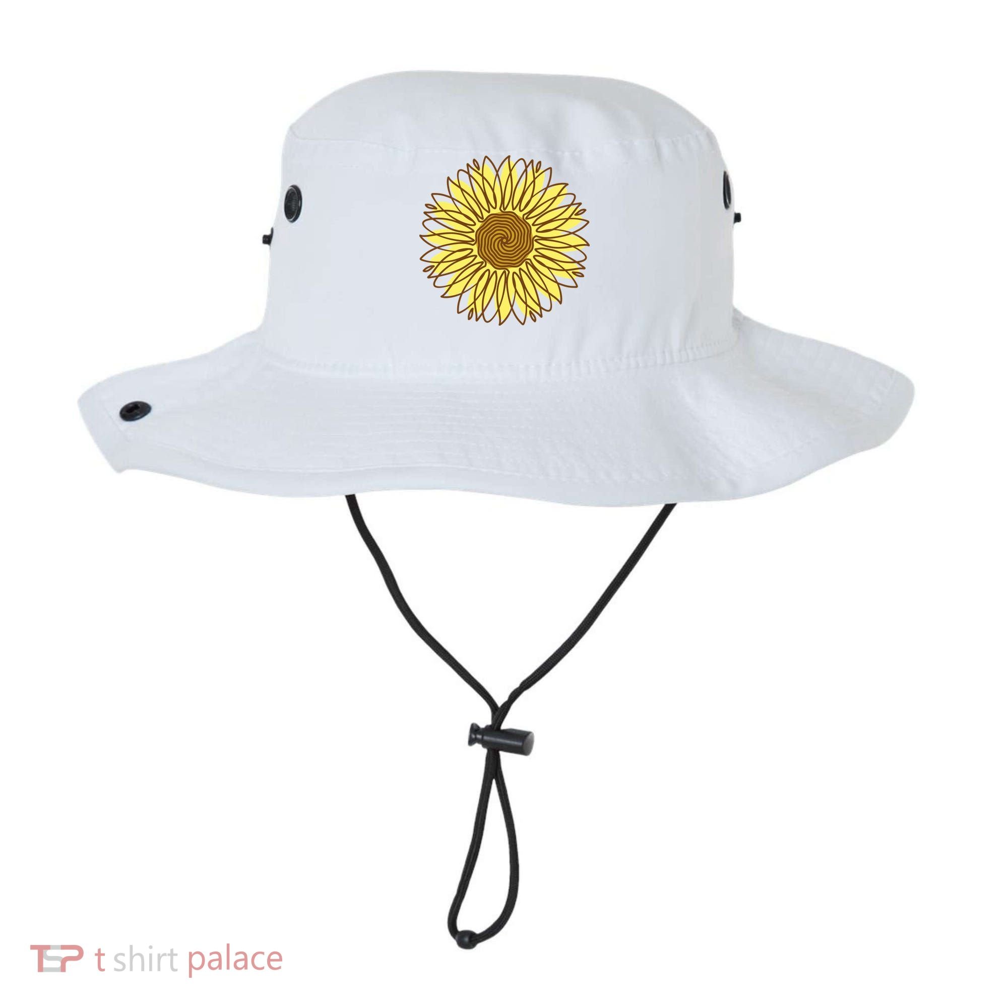 Sunflower Drawing Nature Bucket Hat