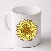Sunflower Drawing Nature Coffee Mug thumb 0