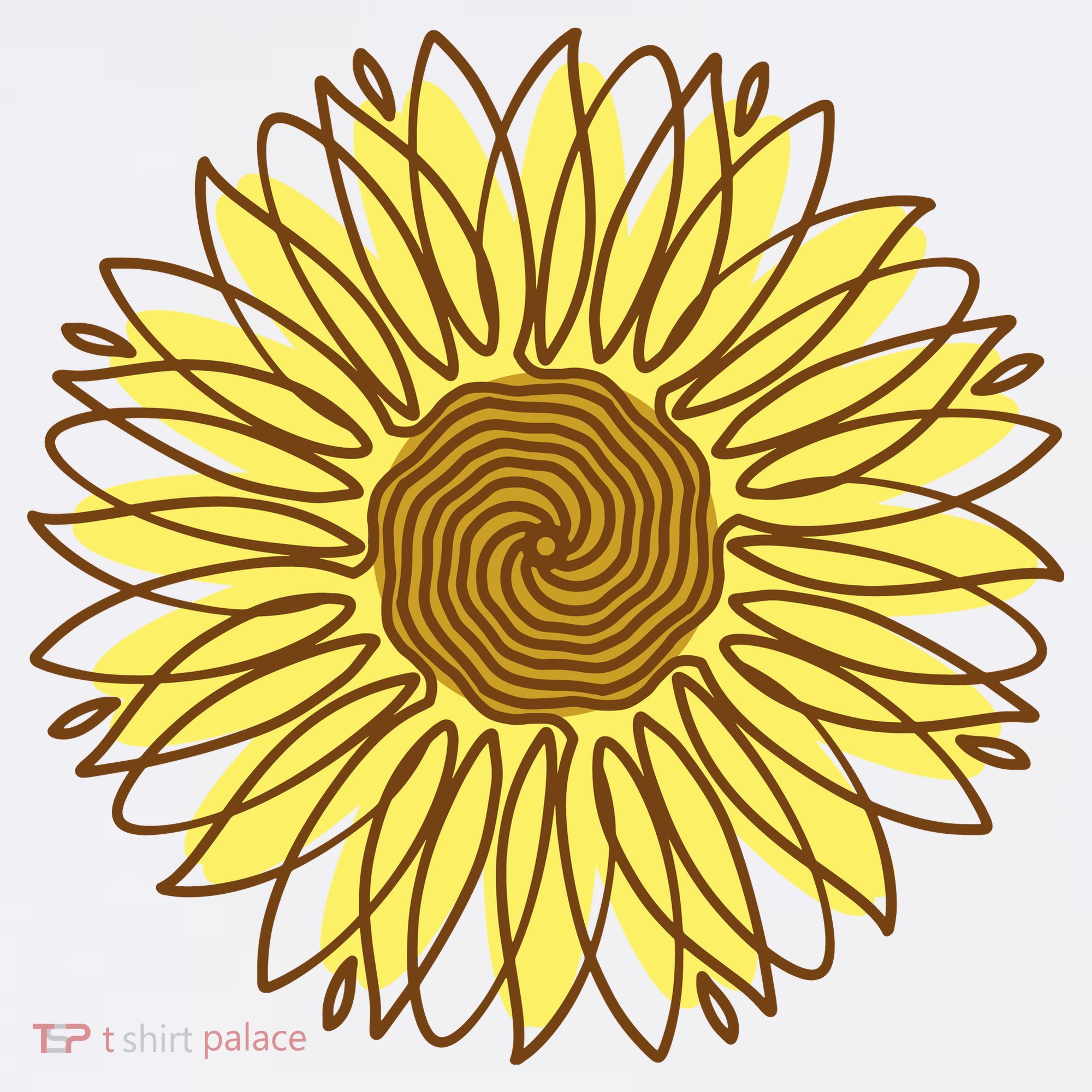 Sunflower Drawing Nature Polo