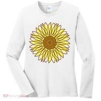 Sunflower Drawing Nature Women's Long Sleeve Shirt thumb 0