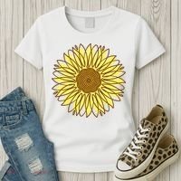 Sunflower Drawing Nature Women's T-Shirt thumb 3
