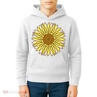 Sunflower Drawing Nature Kids Hoodie thumb 4