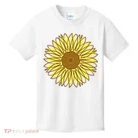 Sunflower Drawing Nature Kids T-Shirt thumb 0