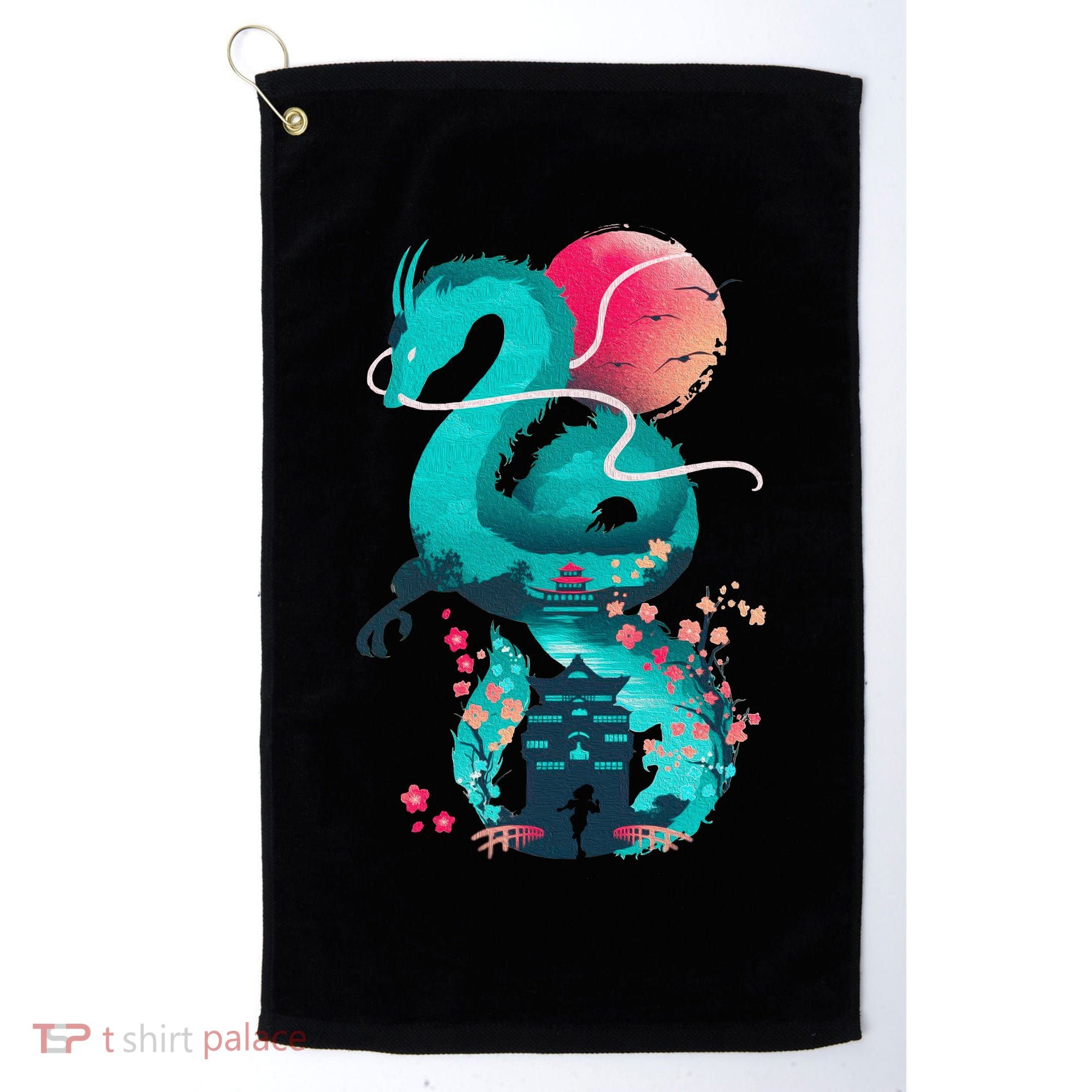 Spirit Dragon Of The River Golf Towel