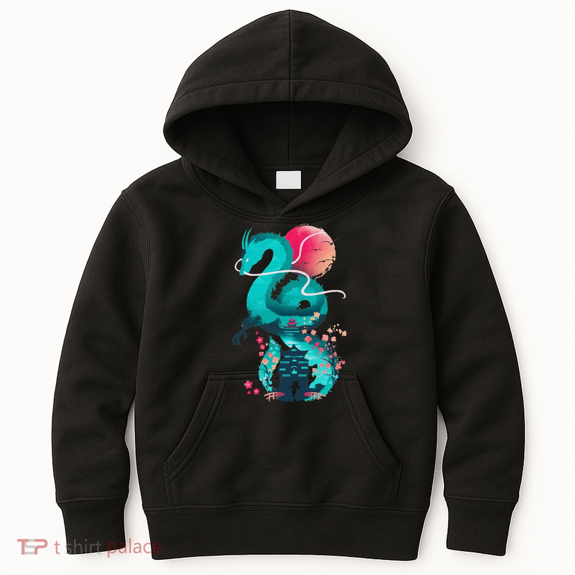 Spirit Dragon Of The River Kids Hoodie