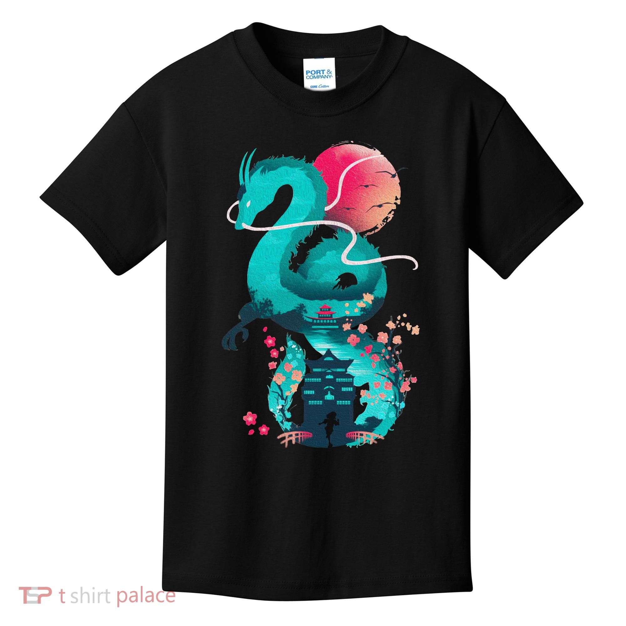 Spirit Dragon Of The River Kids T-Shirt