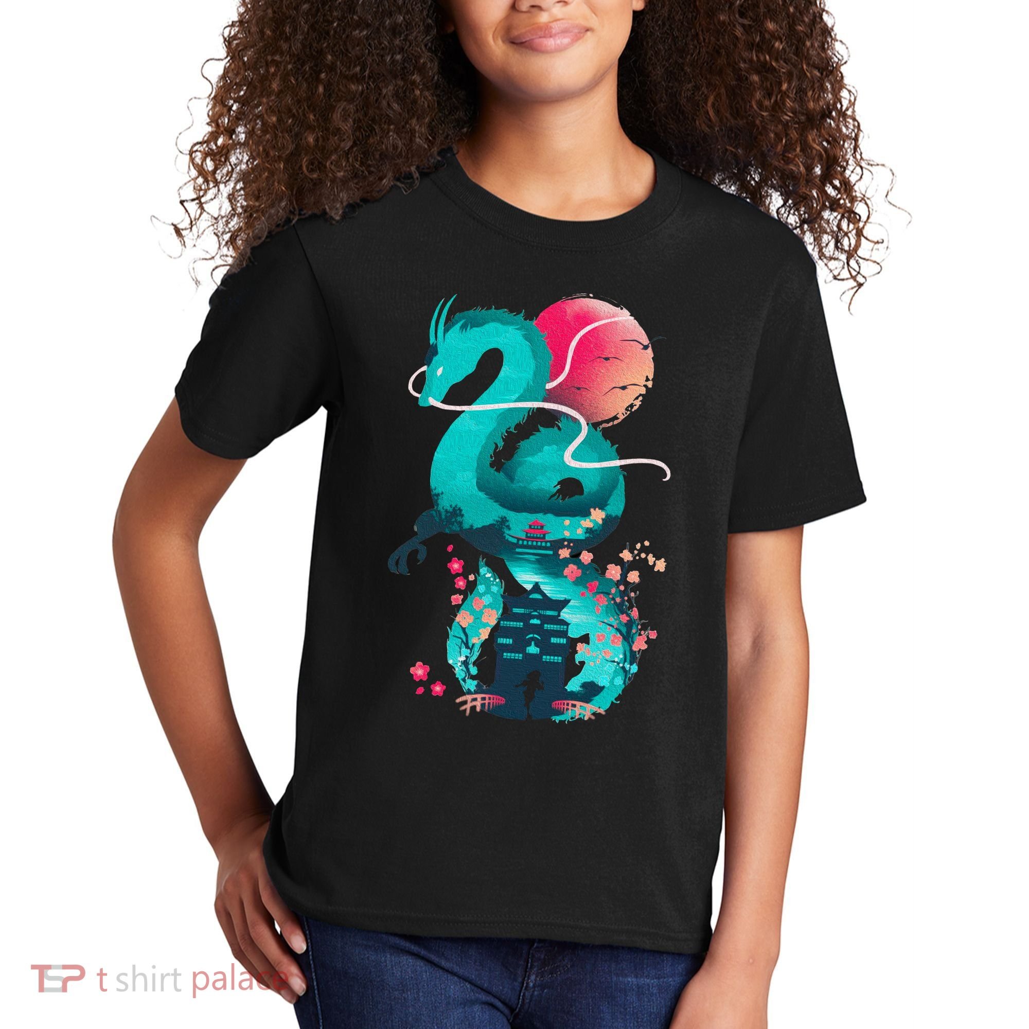 Spirit Dragon Of The River Kids T-Shirt