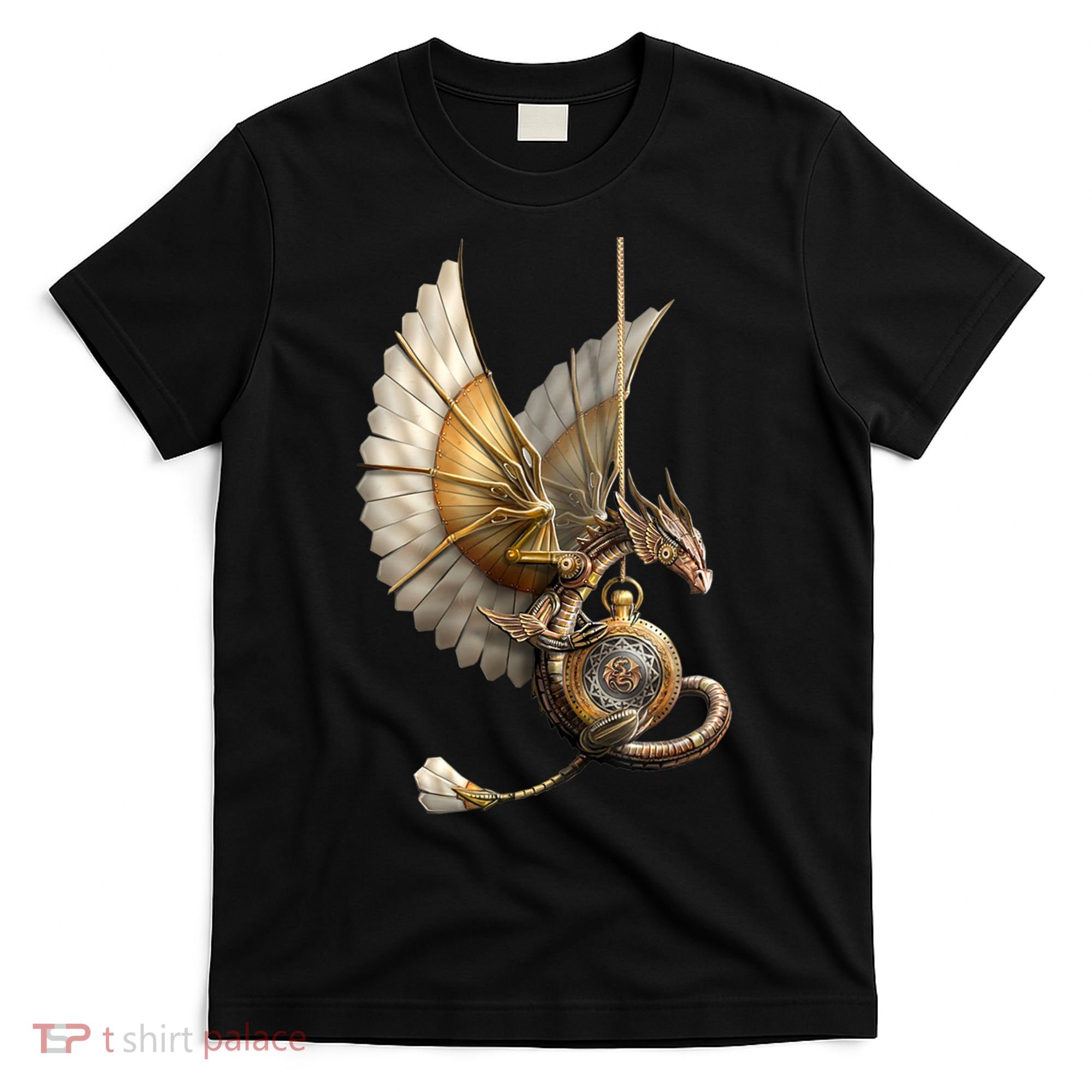 Steampunk Dragon On Watch Vintage T-Shirt