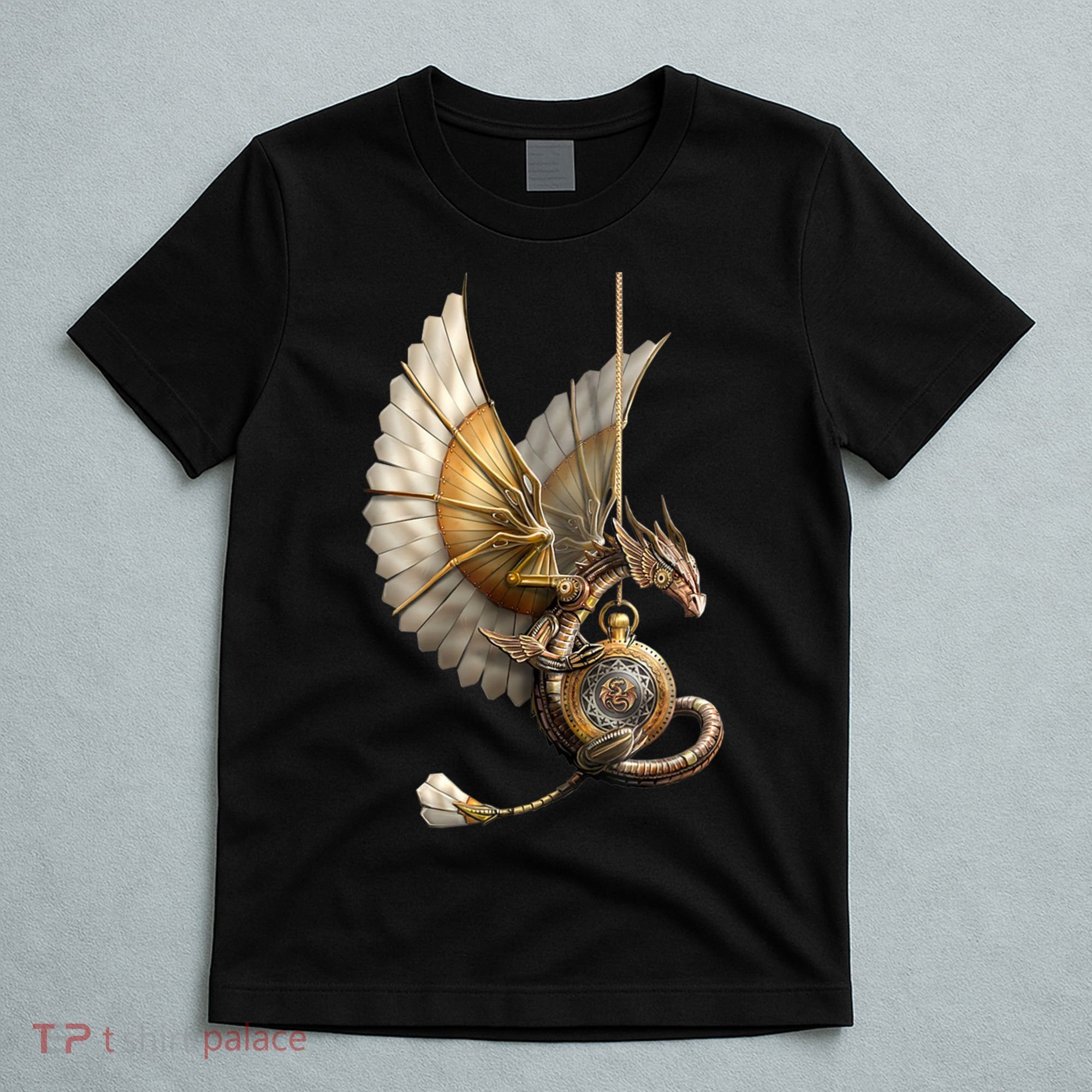 Steampunk Dragon On Watch Vintage T-Shirt