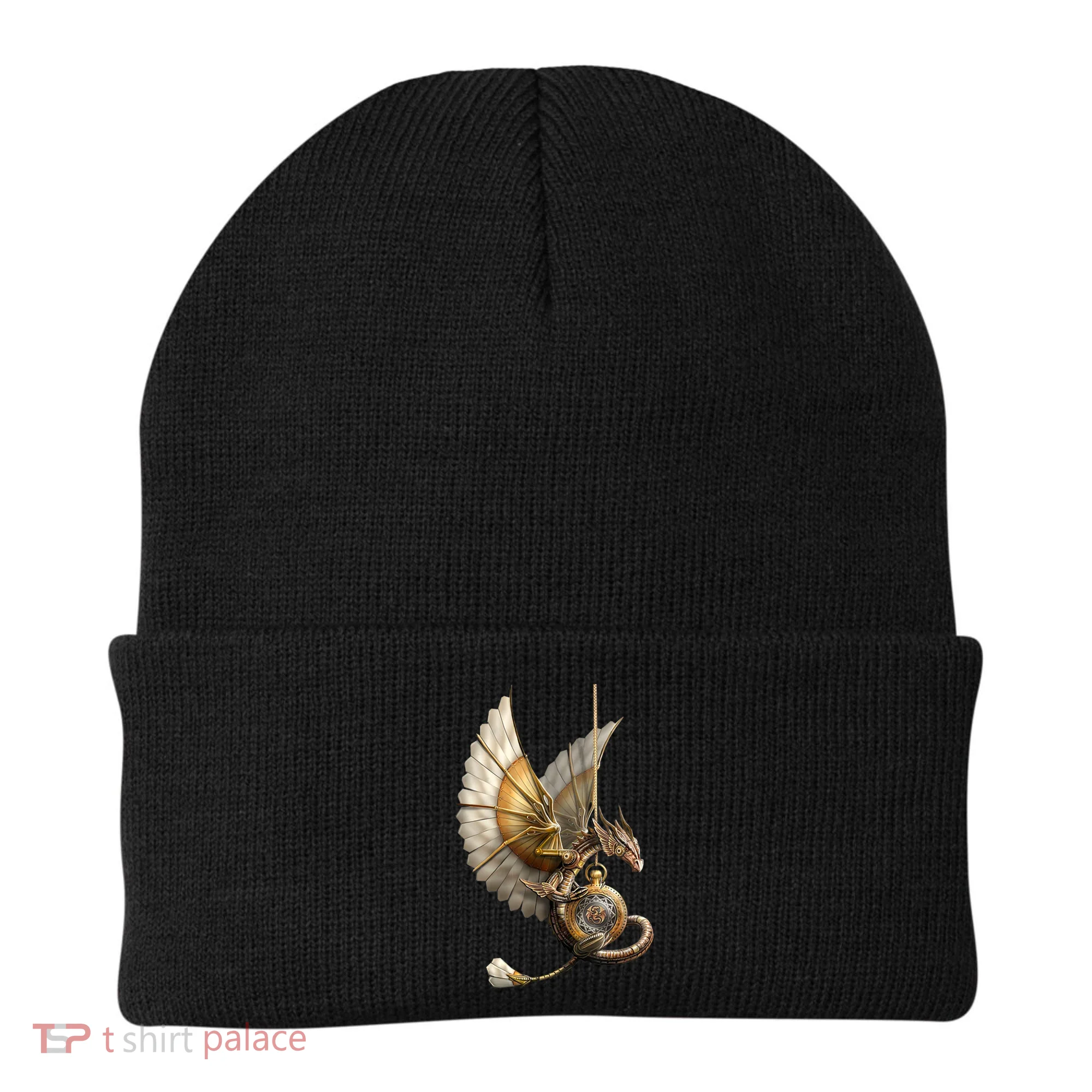 Steampunk Dragon On Watch Vintage Beanie