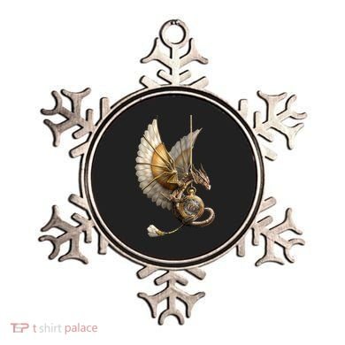 Steampunk Dragon On Watch Vintage Ornament