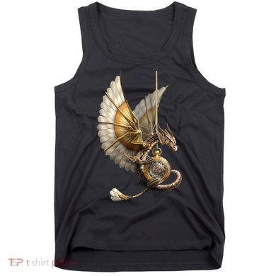 Steampunk Dragon On Watch Vintage Tank Top