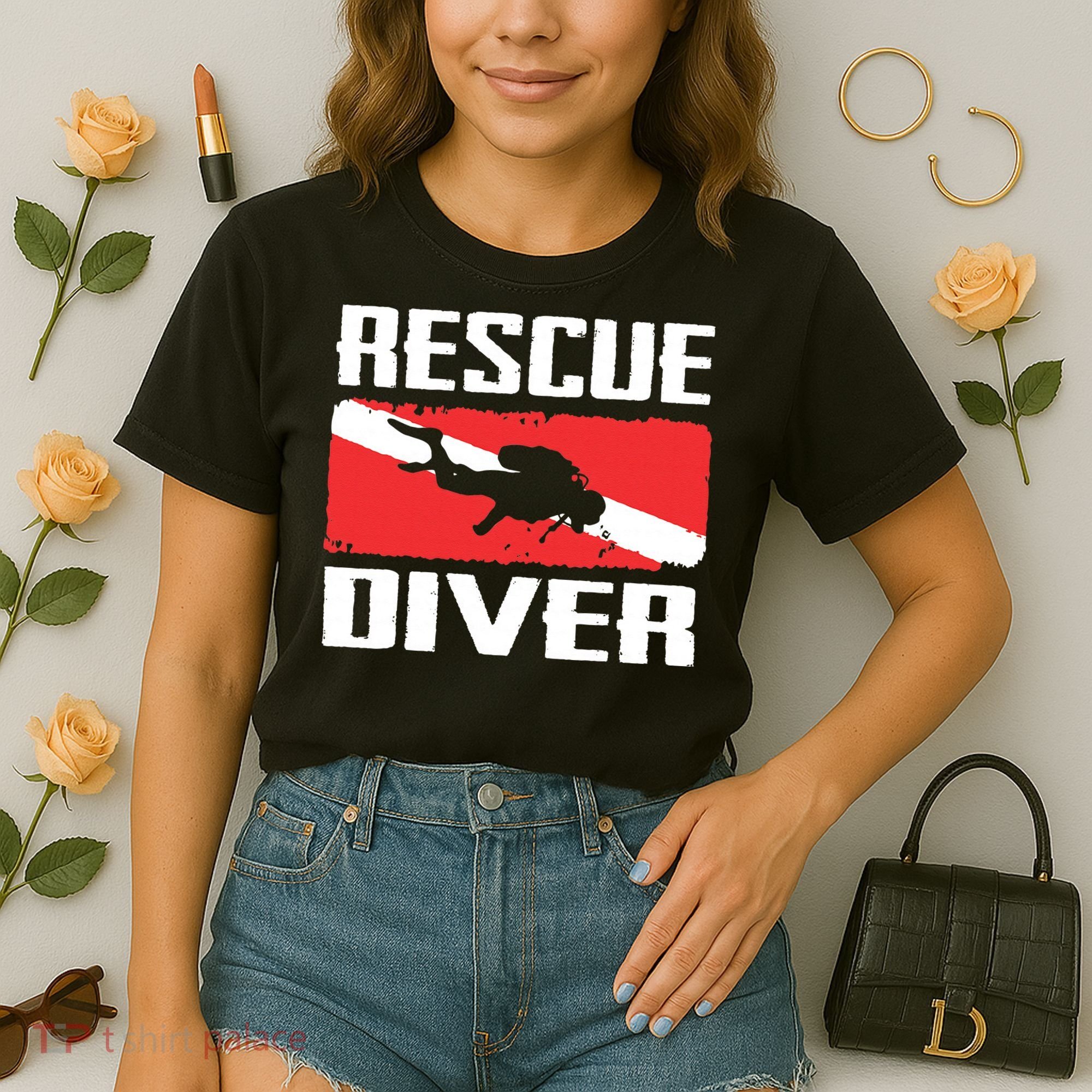 Scuba Diving Ocean Diver Rescue Diver Comfort Colors Boxy T-Shirt