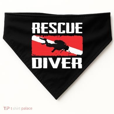 Scuba Diving Ocean Diver Rescue Diver USA-Made Doggie Bandana