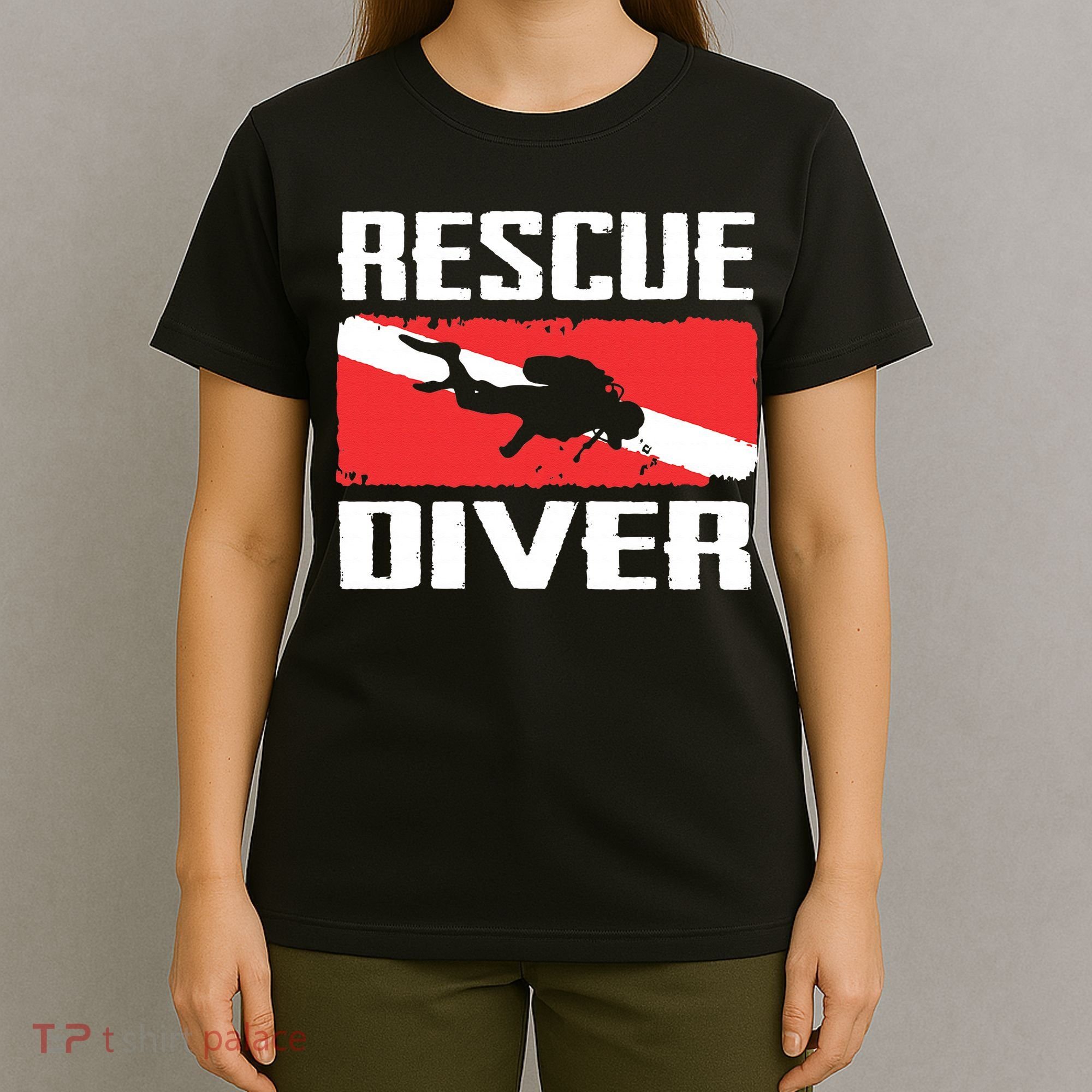 Scuba Diving Ocean Diver Rescue Diver T-Shirt